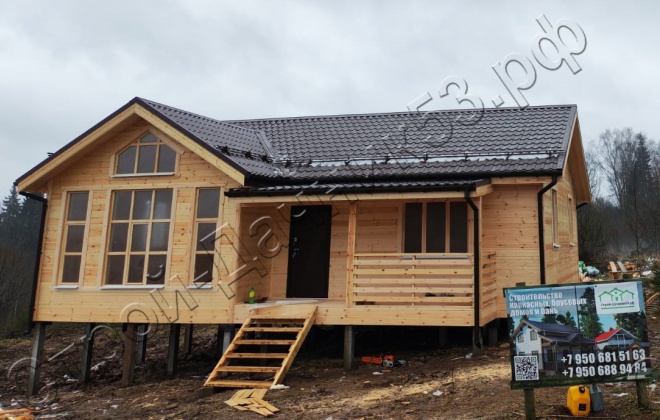 1 Каркасный дом Д-143, 10.5x9.5м, 98М², Московская область, Истринский район, деревня Бужарово.